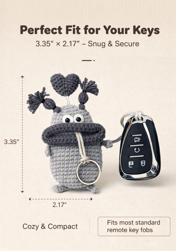 Cozy Knit Monster Key Holder