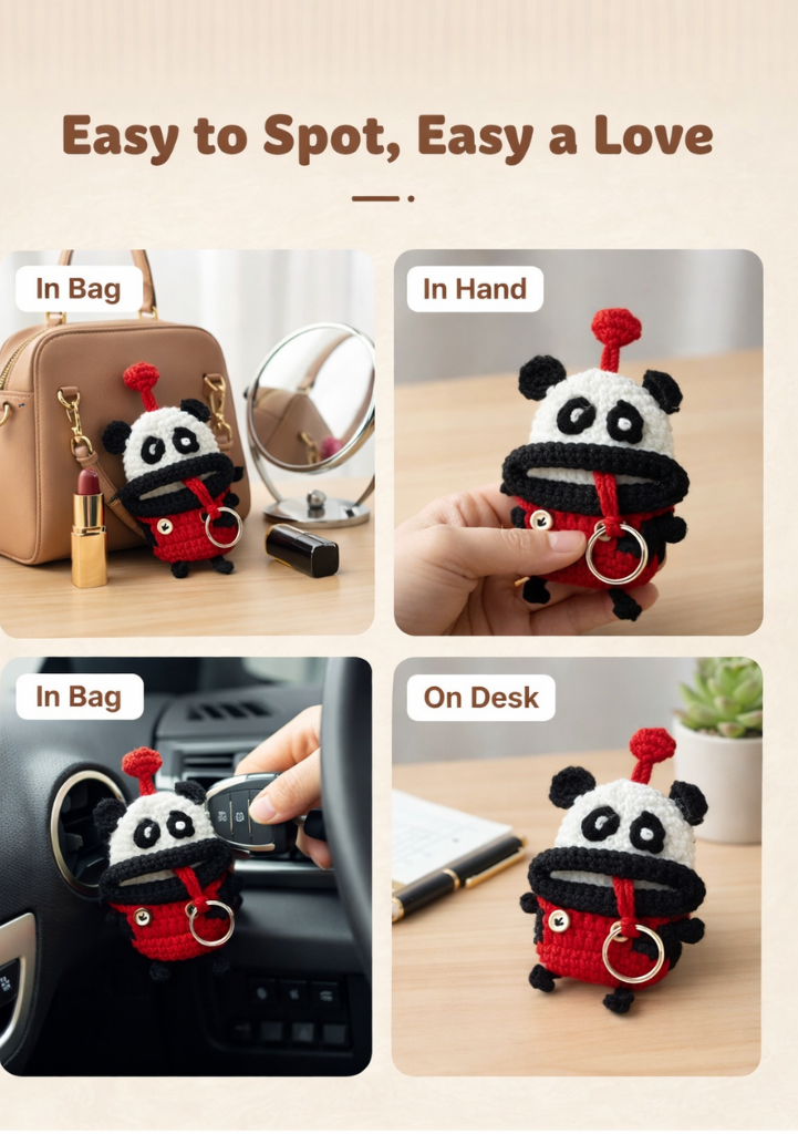 Cozy Knit Monster Key Holder